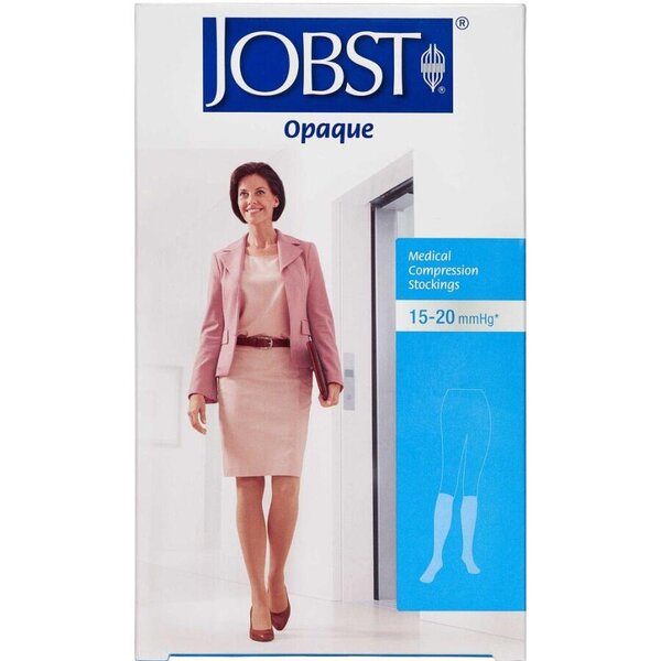 Jobst Opaque kompressions knæstrømper (M/sort)