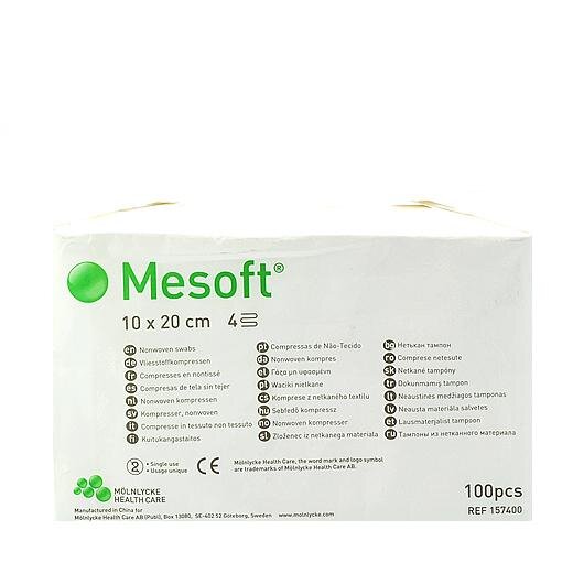 Mesoft Kompresser (10x20 cm) 100 stk