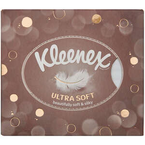 Kleenex UltraSoft Papirservietter (boks - 48 stk.)