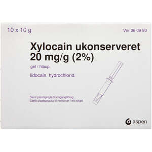 Xylocain ukonserveret 2%