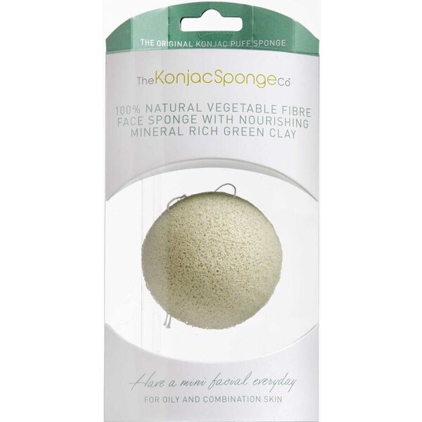 Konjac Sponge Premium Face (Grøn)