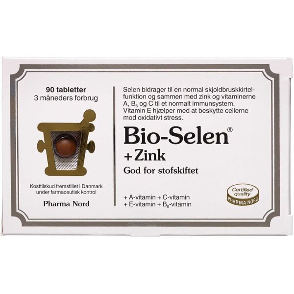 Bio-Selen + Zink Tabletter (90 stk)