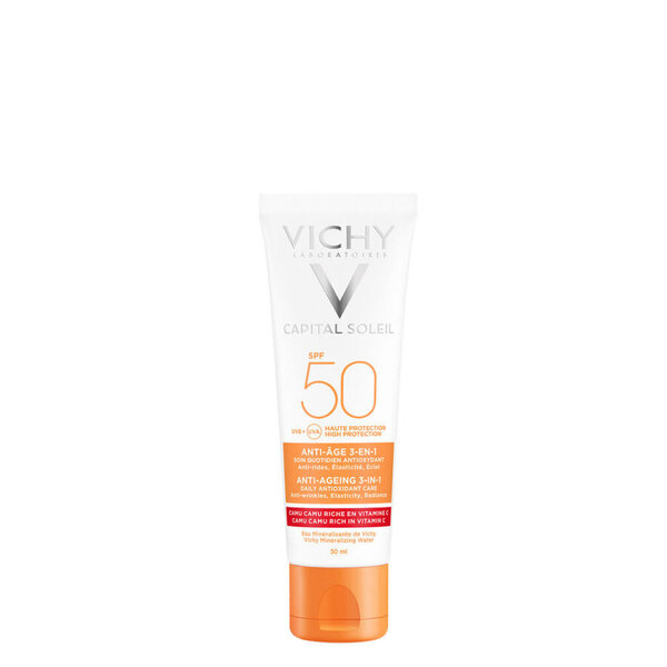 Vichy Idéal Soleil Anti-age 3-i-1 Solcreme