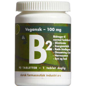 Vitamin B2 100mg Vegansk