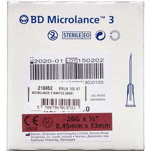 BD Microlance 3 (26G) Kanyler