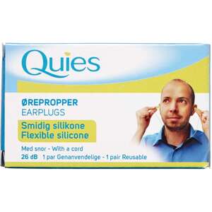 Quies Silikone Ørepropper (26 dB)