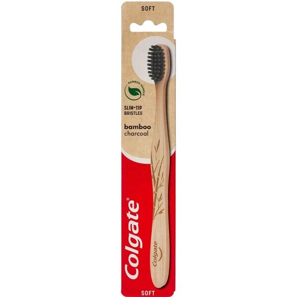 Colgate Bamboo Charcoal Soft Tandbørste