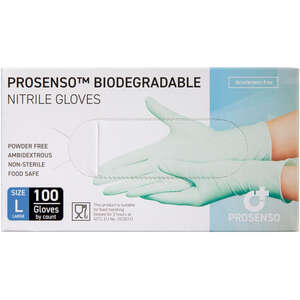 Prosenso Biodegradable Nitrilhandsker (L)