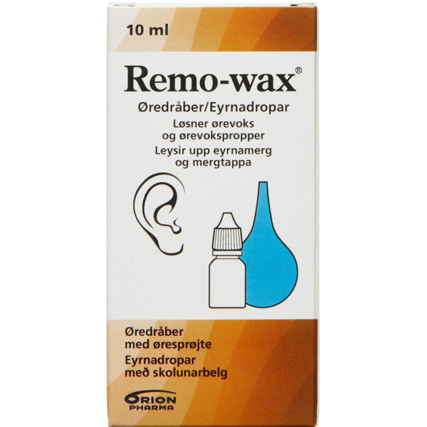 Remo-wax Øredråber med sprøjte