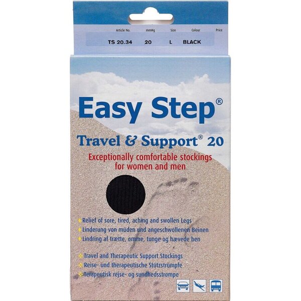 Easy Step Travel & Support Knæ (L/sort)