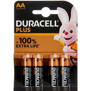 Duracell Plus AA Alkaline Batterier