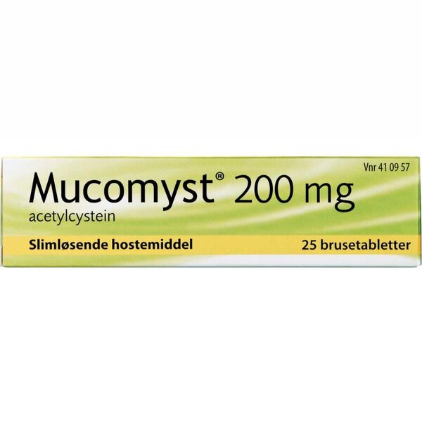 Mucomyst 200 mg 25 stk