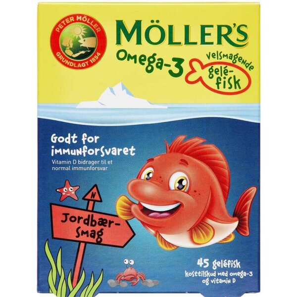 Möllers Omega-3 fisk (jordbær)