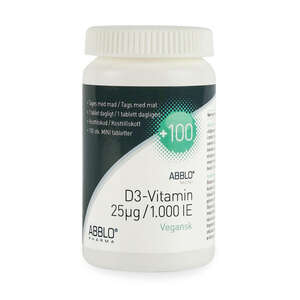 ABBLO D3-Vitamin 25 mg Vegansk