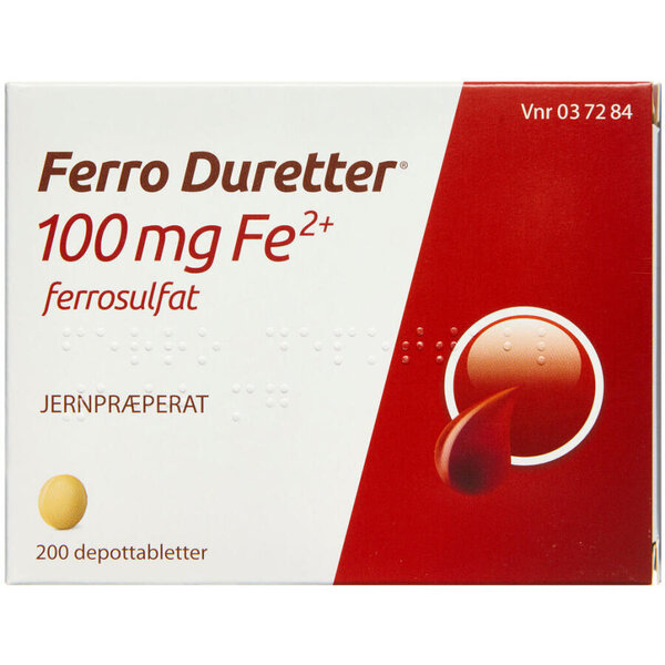 Ferro Duretter 100 mg 200 stk