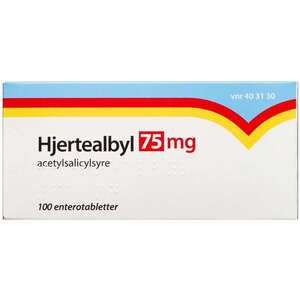 Hjertealbyl 75 mg 100 stk