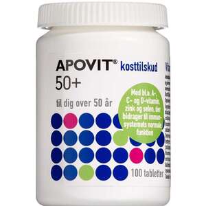 Apovit 50+ Multivitamin tabletter 100 stk