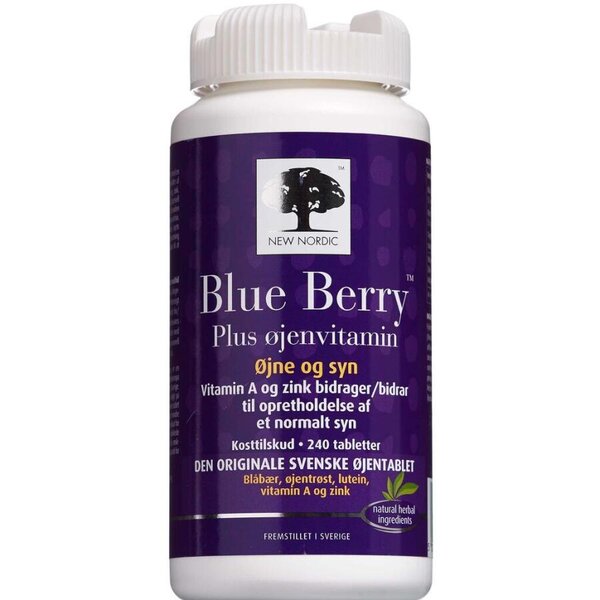 Blue Berry Plus øjenvitamin tabletter (240 stk)