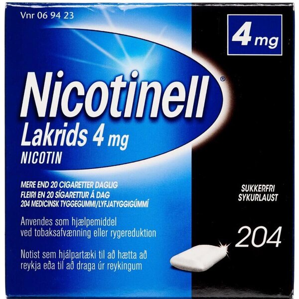 Nicotinell Lakrids 4 mg 204 stk