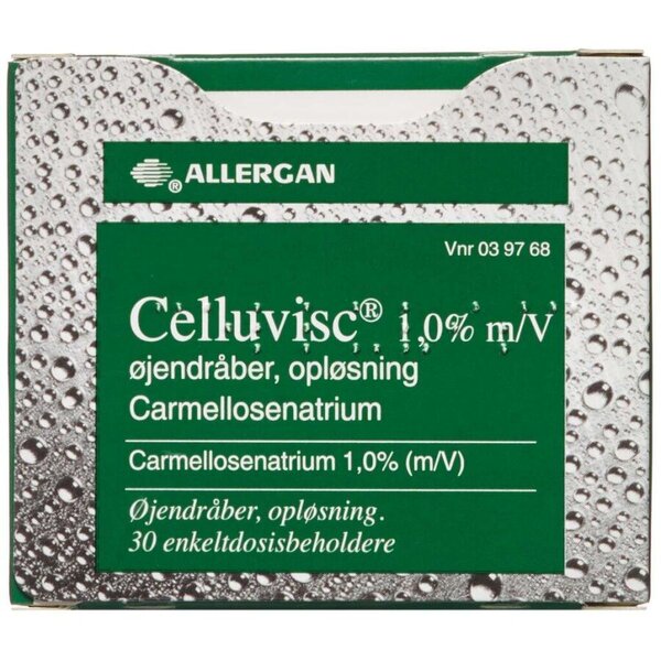 Celluvisc øjendråber 30 * 0,4 ml