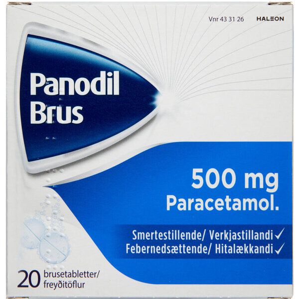 Panodil Brus 500 mg 20 stk