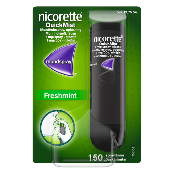 Nicorette QuickMist 1 mg/dosis 150 doser