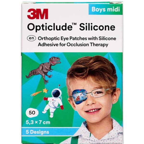 3M Opticlude Silicone Skeleplaster (midi/dreng)