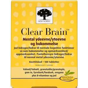 Clear Brain tabletter (180 stk)