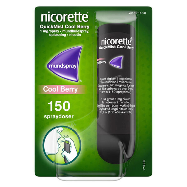 Nicorette Quickmist Cool Berry 150 doser