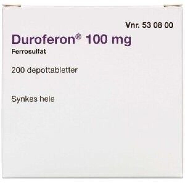 Duroferon 100 mg (2C4) 200 stk