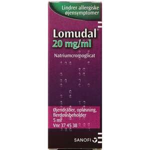 Lomudal øjendråber 5 ml