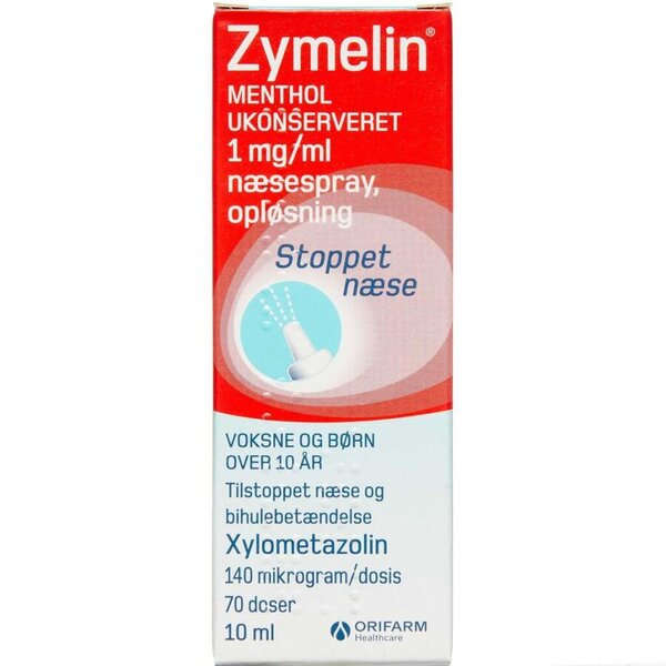 Zymelin Menthol Næsespray 