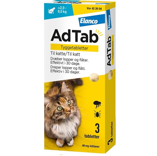 AdTab til katte >2.0-8.0 kg 48