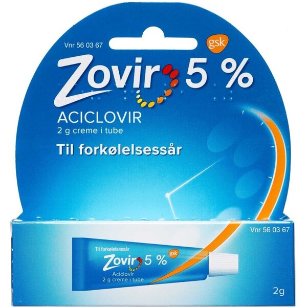 Zovir creme 2 g tube 