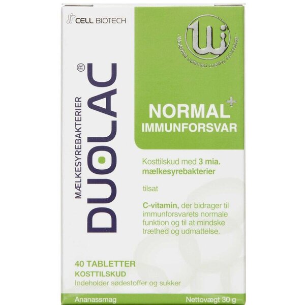 Duolac Normal+ Immunforsvar (40 stk)