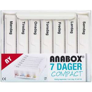 Anabox 7 dage Compact (hvid)