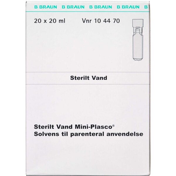 Sterilt Vand Mini-plasco 20 x 20 ml