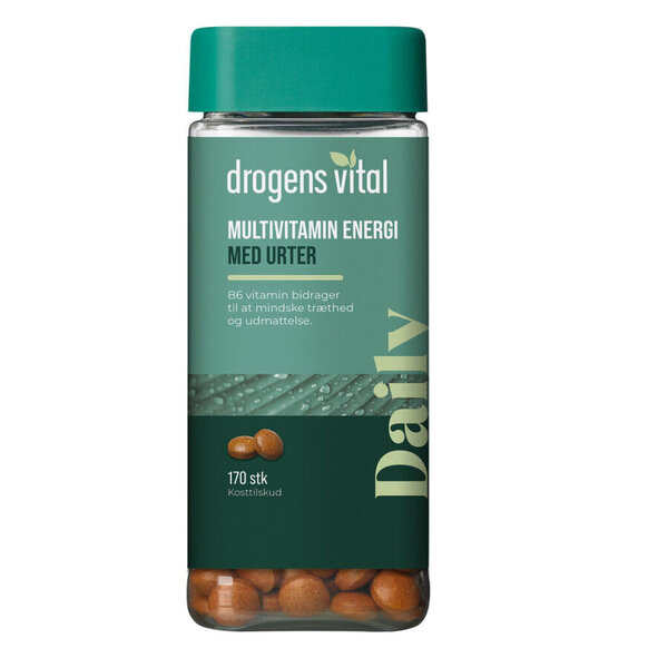 Drogens Vital Daily Multivitamin Energi med urter