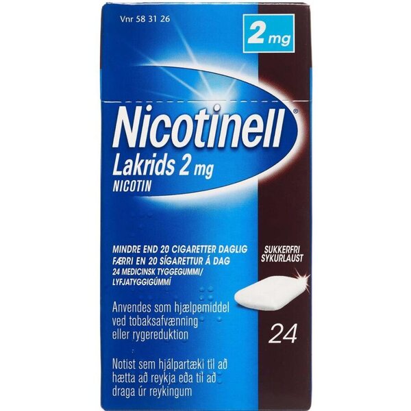 Nicotinell Lakrids 2 mg 24 stk