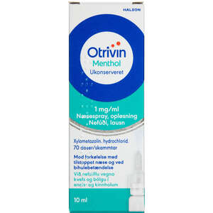 Otrivin menthol ukons. 1 mg/ml