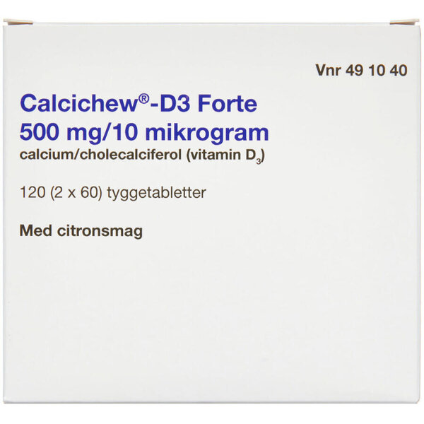 Calcichew-D3 Forte 500 mg+10 m