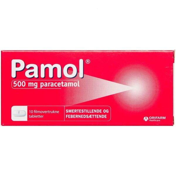 Pamol 500 mg 10 stk