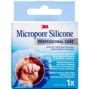 3M Micropore Silikone Tape (2,5 cm)