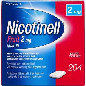 Nicotinell Fruit 2 mg 204 stk