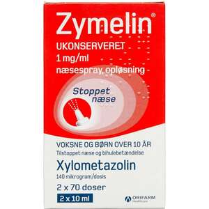 Zymelin næsespray 2 * 10 ml