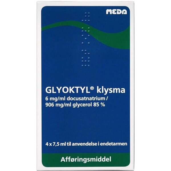 Glyoktyl klysma 4 * 7,5 ml