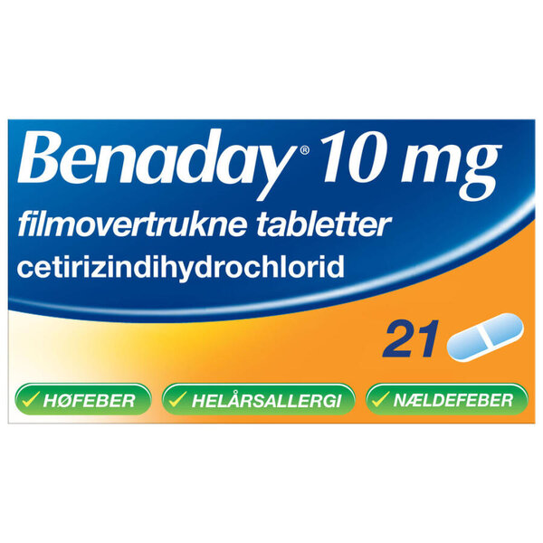 Benaday 10 mg 21 stk