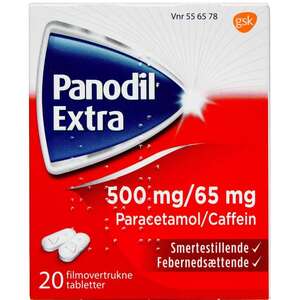 Panodil Extra 500+65 mg 20 stk