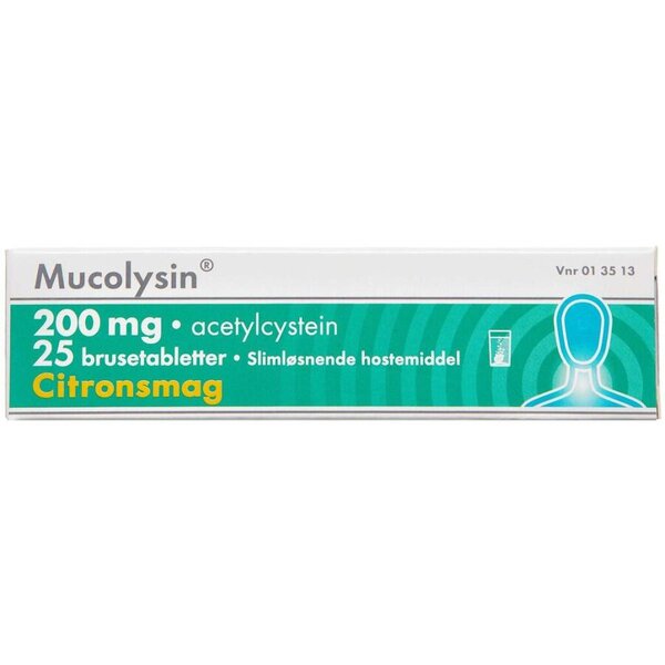 Mucolysin 200 mg 25 stk