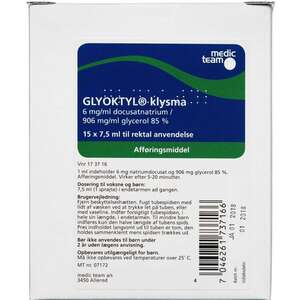 Glyoktyl klysma 15 * 7,5 ml